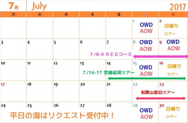 7月ツアスケ