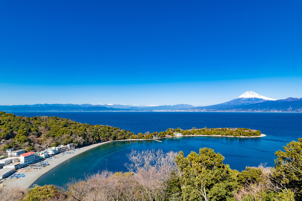 大瀬崎と富士山