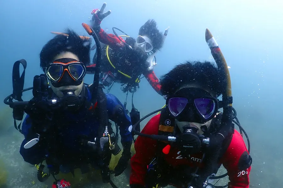 PADIアドバンスコースの海洋実習