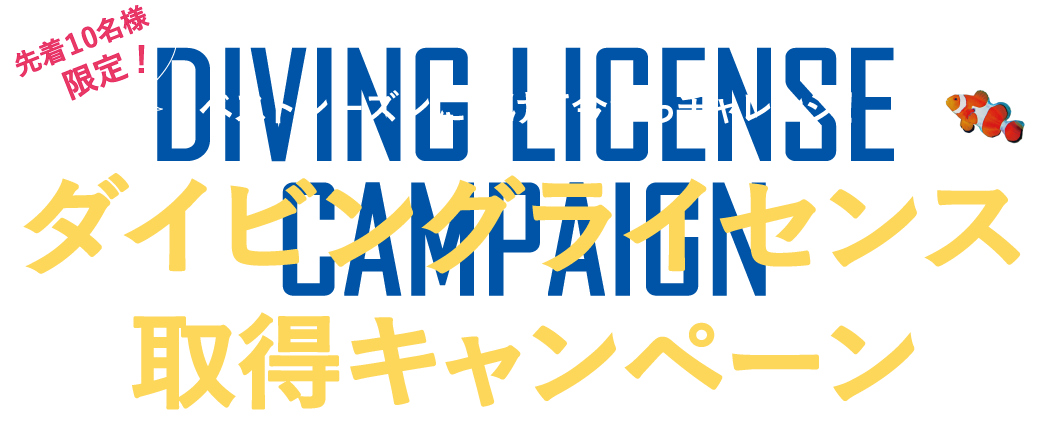 ダイバーデビュー応援キャンペーン