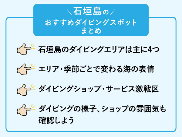 石垣島ダイビングポイントまとめ