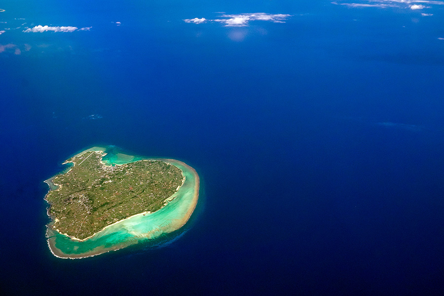 与論島の空撮