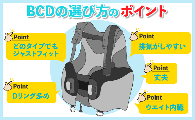 ダイビング器材で重要なBCDの選び方と使い方を紹介！