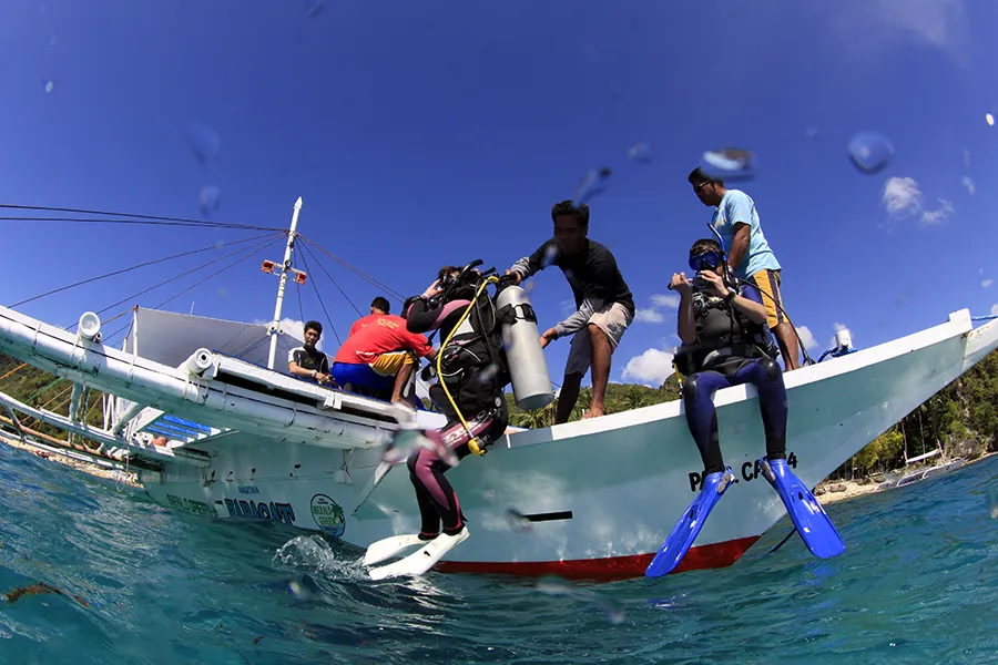 海外旅行でダイビング